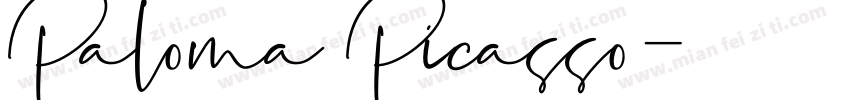 Paloma Picasso字体转换